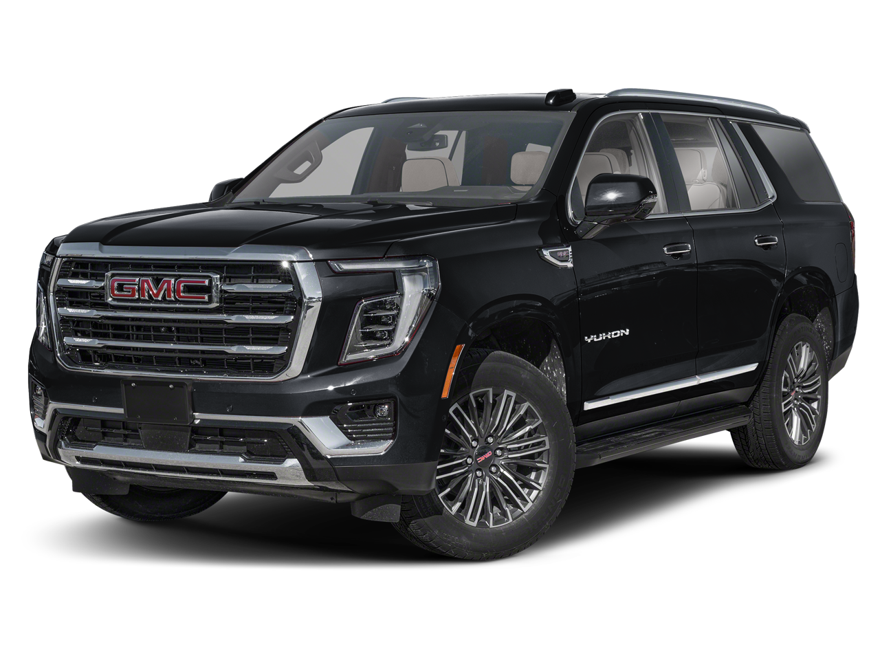 2026 GMC Yukon Denali in Onyx Black — front three-quarter view