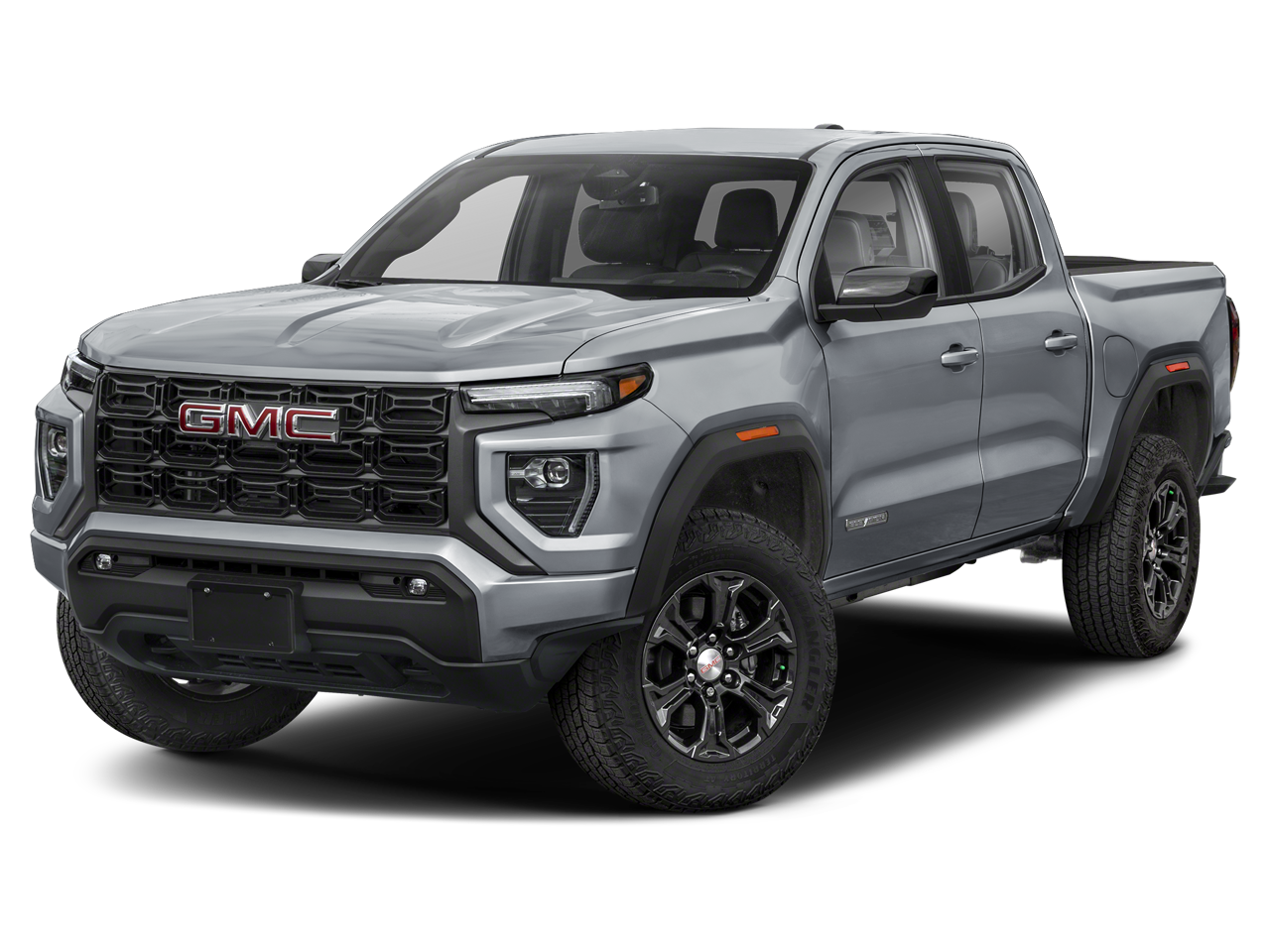 2026 GMC Canyon Elevation in Sterling Metallic — front three-quarter view